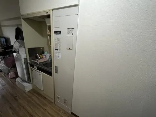 温水器取付の後