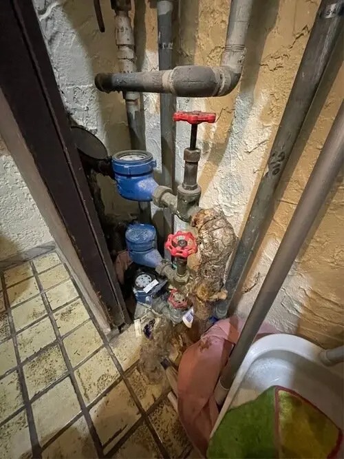 漏水修繕の前