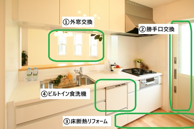 12万1,000円の補助金!キッチンのリフォーム事例