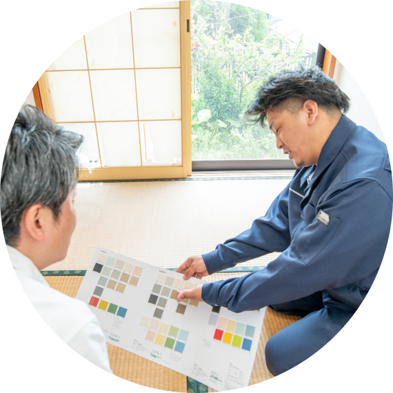 出張見積りの様子