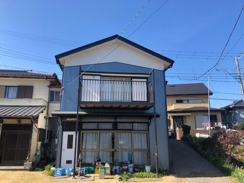 三浦市南下浦町菊名　屋根カバー工法・外壁トタン張替え工事完了致しました。