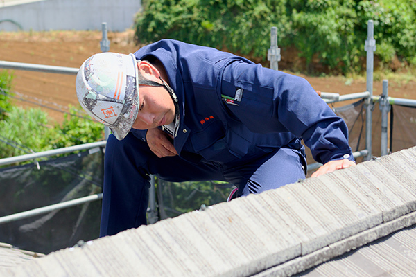 屋根の調査